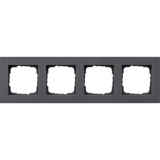 Gira Abdeckrahmen 0214235 4fach flach E2 anthrazit 0214235