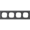 Gira Abdeckrahmen 0214235 4fach flach E2 anthrazit 0214235
