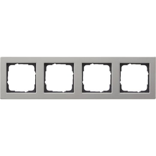 Gira Abdeckrahmen 021433 4fach E2 Edelstahl 21433