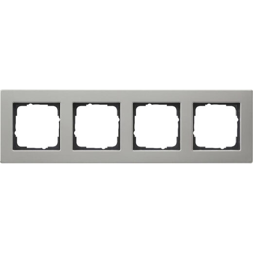 Gira Abdeckrahmen 0214335 4fach flach E2 Edelstahl 0214335
