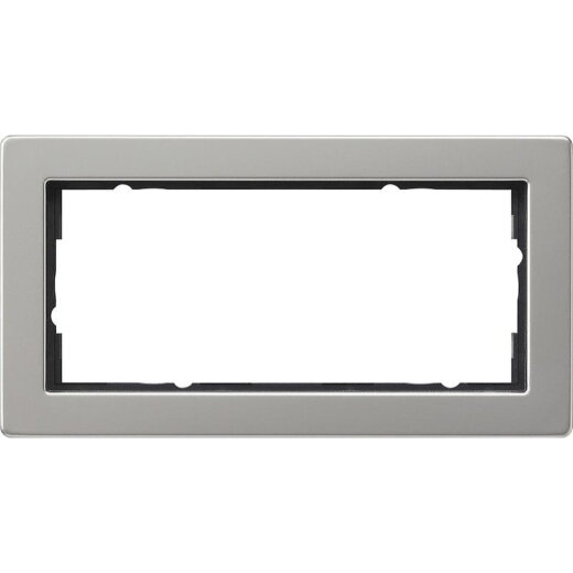 Gira Abdeckrahmen 100233 2fach o. M. E2 Edelstahl 100233