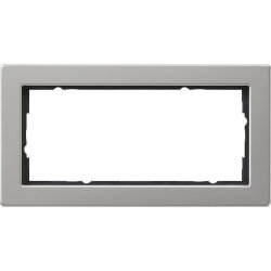 Gira Abdeckrahmen 100233 2fach o. M. E2 Edelstahl 100233