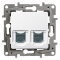 Legrand Datenanschlussdosen 664774 Niloe 2fach RJ45 6UTP ultraweiss