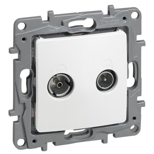 Legrand Antennendose 664760 Niloe TV-Radio ultraweiss