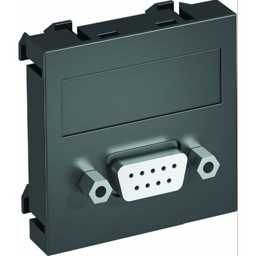 OBO Multimediaträger D-Sub9 MTG-DB9 S SWGR1 Buchse m. Schr. 45x45mm