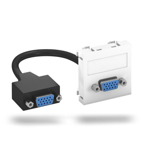 OBO Multimediaträger VGA MTG-VGA F RW1 m. Kabel Bu.-Bu. 45x45mm