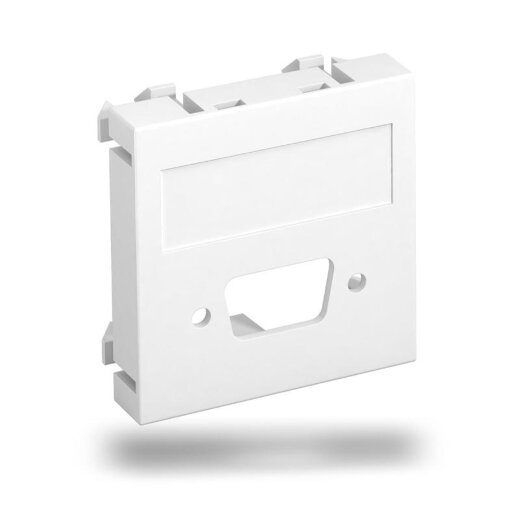 OBO Multimediaträger VGA/D-Sub9 MTG-DB O RW1 ohne Anschlussb. 45x45mm