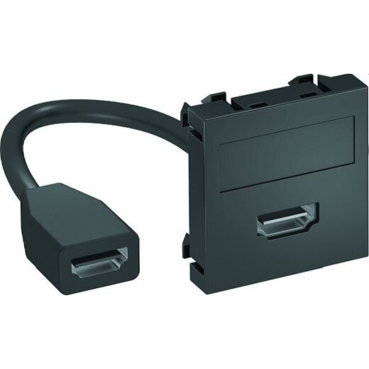 OBO Multimediaträger HDMI MTG-HD F SWGR1 m. Kabel Bu.-Bu. 45x45mm