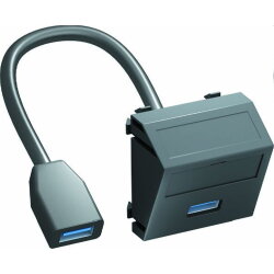 OBO Multimediaträger USB 3.0 A-A MTS-U3A F SWGR1 m....