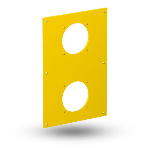 OBO Abdeckplatte VHF-P8 f. 2 Steckd. 38x38mm