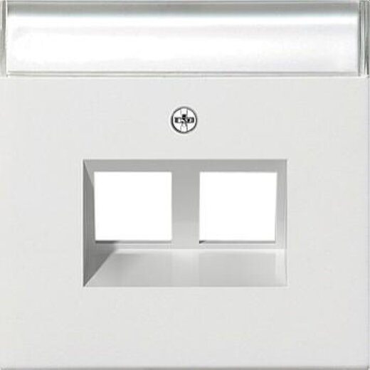 Gira Abdeckung 2640112 BSF Mod Jack 30° 2f Flaeche rw