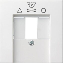 Gira Abdeckung 026027 TDO System 55 reinweiss matt