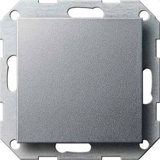 Gira Blindabdeckung 026826 + Tragring System 55 Farbe Alu