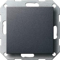 Gira Blindabdeckung 026828 + Tragring System 55 anthrazit