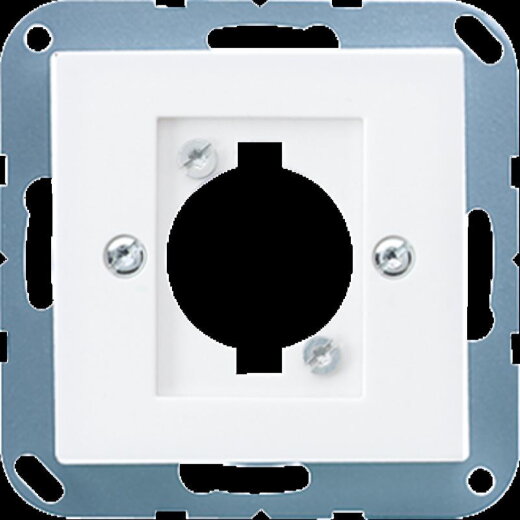 Jung Abdeckung für XLR-Steckverbinder (P-Serie), Thermoplast, Serie AS/A, alpinweiß A568BFWW