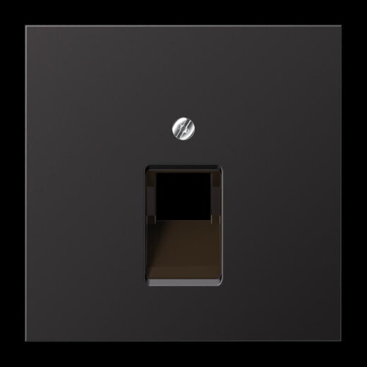 Jung Abdeckung für IAE/UAE-Anschlussdosen 1 x 8-polig, Aluminium lackiert, Serie LS, dark (lackiertes Aluminium) AL2969-1UAD