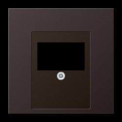 Jung Abdeckung für TAE-Anschlussdosen, Aluminium...