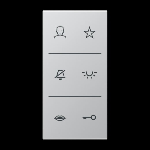 Jung Design-Cover Video, F50, Serie LS, Aluminium SIV6ALDC