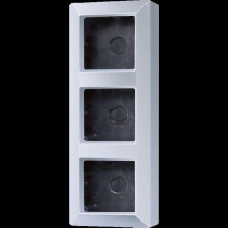 Jung Aufputz-Kappe 3fach, Serie AS, aluminium AS583AAL