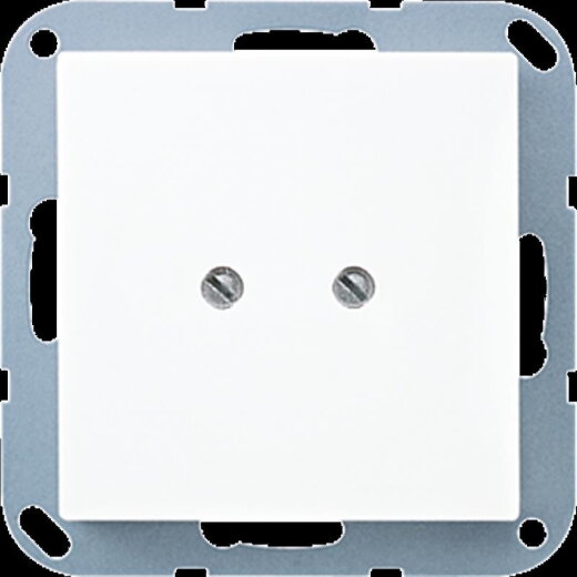 Jung Blind-Abdeckung (geschraubt), Duroplast, Serie AS/A, alpinweiß A561BWW