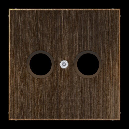 Jung Abdeckung für Antennendosen, Messing, Serie LS, Messing antik ME2990TVAT