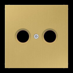 Jung Abdeckung für Antennendosen, Messing, Serie LS,...