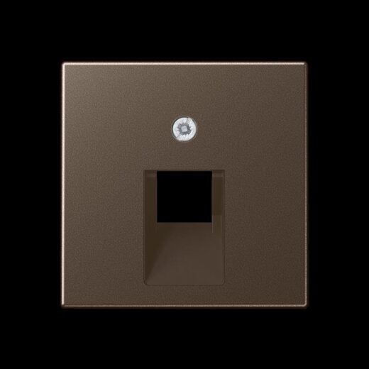 Jung Abdeckung für IAE/UAE-Anschlussdosen 1 x 8-polig, Serie A, mokka A569-1PLUAMO