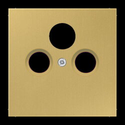 Jung Abdeckung für Universal-Sat/BK-Dosen, Messing,...