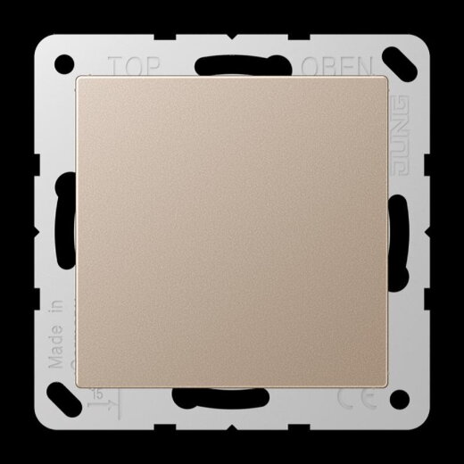 Jung Blind-Abdeckung (gerastet), Thermoplast lackiert, Serie A, champagner A594-0CH