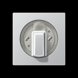 Jung Abdeckung für Drehschalter, Serie A, aluminium...