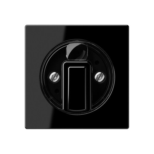 Jung Abdeckung für Drehschalter, Duroplast, Serie A, schwarz A1541SW