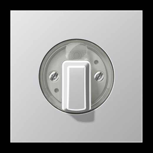 Jung Abdeckung für Drehschalter, Serie LS, Aluminium AL1941