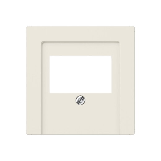 Jung Abdeckung für TAE-Anschlussdosen, Thermoplast, Serie AS, weiß A569BFPLT