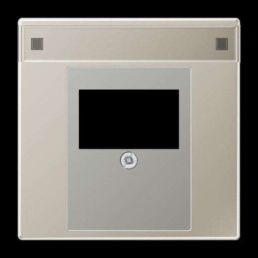 Jung Abdeckung für TAE-Anschlussdosen 1fach, mit Schriftfeld, Serie LS, Edelstahl ES2969TNA