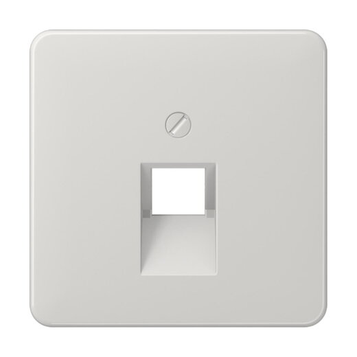 Jung Abdeckung für IAE/UAE-Anschlussdosen 1 x 8-polig, Thermoplast, Serie CD, lichtgrau CD569-1UALG