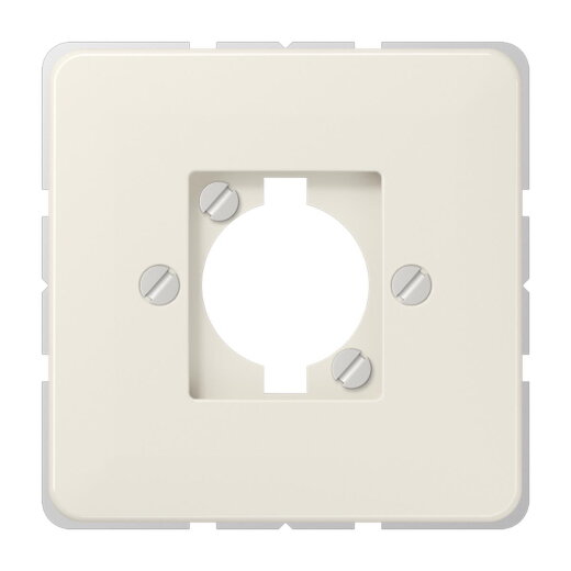 Jung Abdeckung für Lautsprecher-Buchse, für XLR-Steckverbinder (D-Serie), Duroplast, Serie CD, weiß 568-1