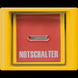 Jung Abdeckung mit Glasscheibe, Serie AS, gelb (mit...