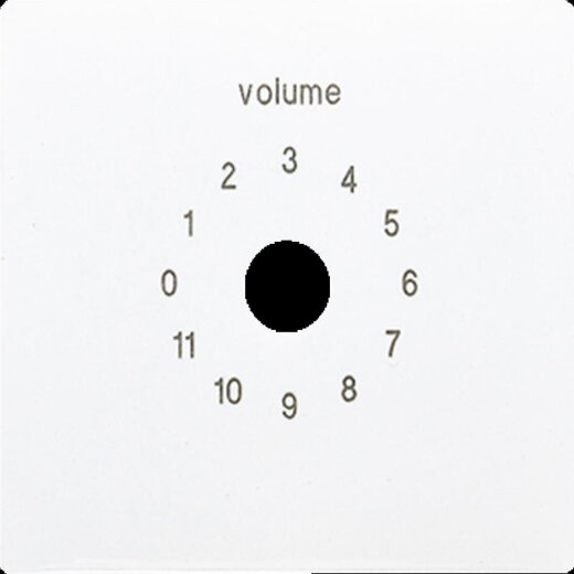 Jung Abdeckung für Lautstärkesteller, Thermoplast, Serie LS, alpinweiß LS594-8WW