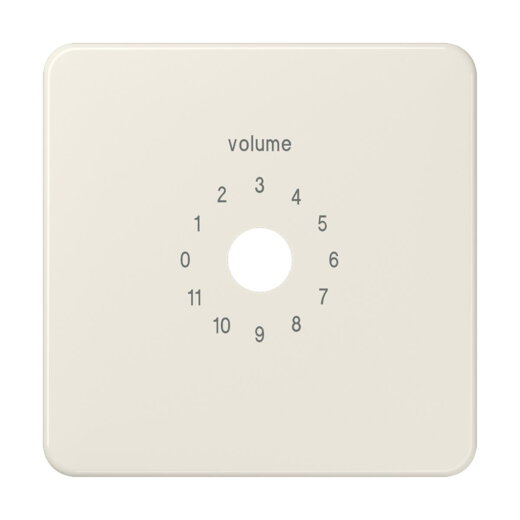 Jung Abdeckung für Lautstärkesteller, Thermoplast, Serie CD, weiß 594-8