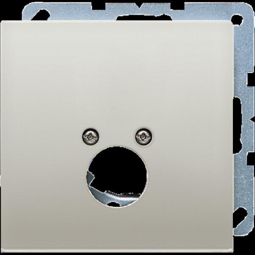 Jung Abdeckung für 1 Rundsteckverbinder bis 18,5 mm ?, Serie LS, Edelstahl ES2962-1