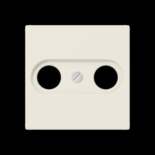 Jung Abdeckung für Antennendosen, Thermoplast, Serie AS, weiß A561BFPLTV