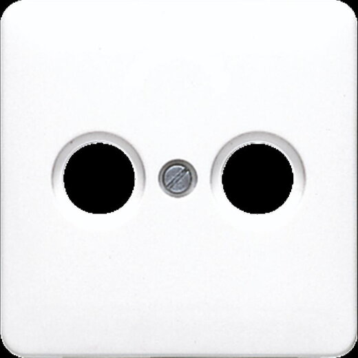 Jung Abdeckung für Antennendosen, Thermoplast, Serie CD, alpinweiß CD561TVWW