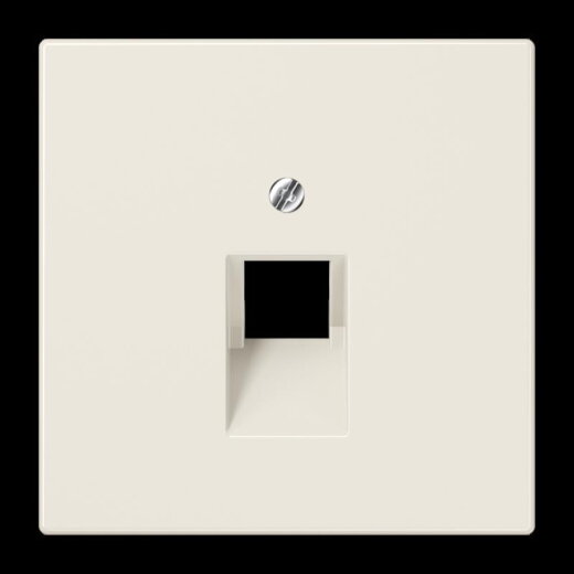 Jung Abdeckung für IAE/UAE-Anschlussdosen 1 x 8-polig, Thermoplast, Serie LS, weiß LS969-1UA