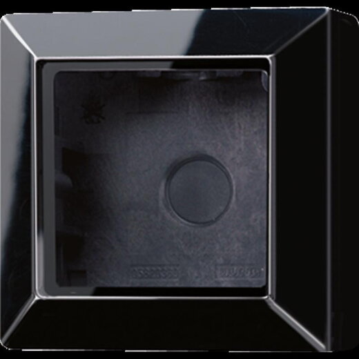 Jung Aufputz-Kappe 1fach, Serie AS/A, schwarz AS581ASW