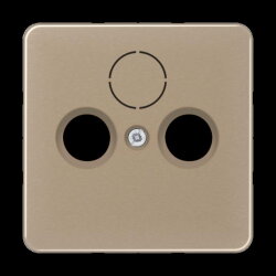 Jung Abdeckung für Universal-Sat/BK-Dosen, Aluminium...