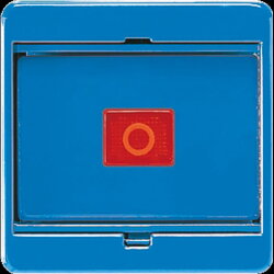 Jung Abdeckung mit Glasscheibe, Serie CD, blau (mit...