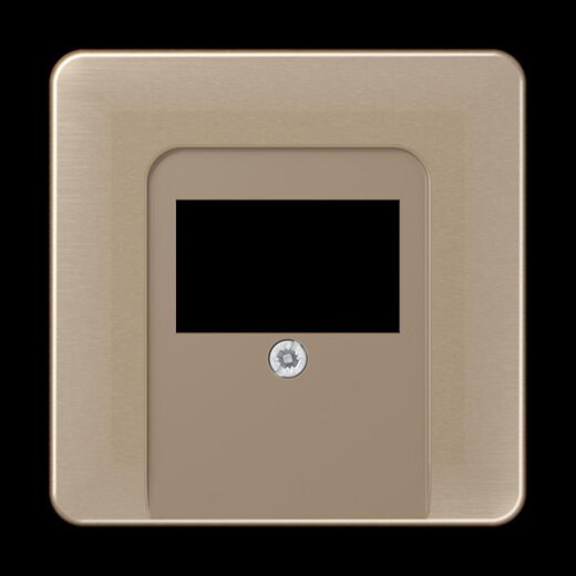 Jung Abdeckung für TAE-Anschlussdosen, Aluminium eloxiert, Serie CD, gold-bronze CD569TGB