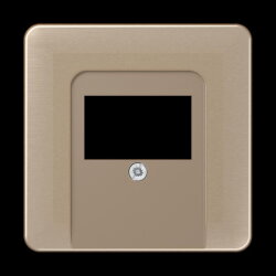 Jung Abdeckung für TAE-Anschlussdosen, Aluminium...