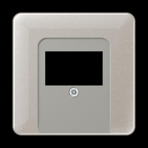 Jung Abdeckung für TAE-Anschlussdosen, Aluminium eloxiert, Serie CD, platin CD569TPT