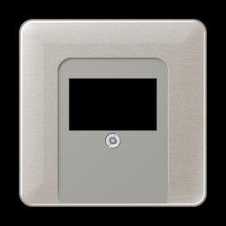 Jung Abdeckung für TAE-Anschlussdosen, Aluminium...